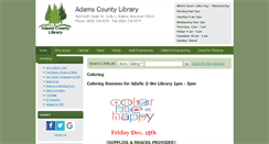 Desktop Screenshot of adamscountylibrary.info