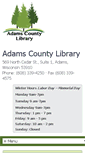 Mobile Screenshot of adamscountylibrary.info